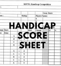 HANDICAP SCORE SHEET