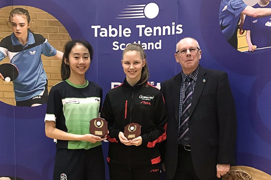 Tessa Yau & Faye Legget U18 Scot Doubles Champs