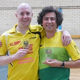 Open Singles Runner-up Nathan Darby, Winner Bashar Ubaid