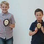 Junior Division, Most Improved Players. Owen Blick and James Barry. Photo by Diane Webb