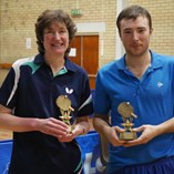 Doubles Winners Alison Jordan and David Rayment