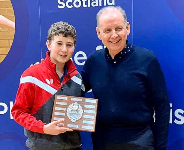 Scottish U13 Champion Daniel Tibbetts & Richard Yule TTS COO