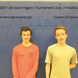 2017-18 David Viggers Tournament Class 3 Finalists - Sam Jennings and Cayden Gill