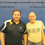 2017-18 David Viggers Tournament Class 2 Finalists - Ross Paynter and Paul Seez